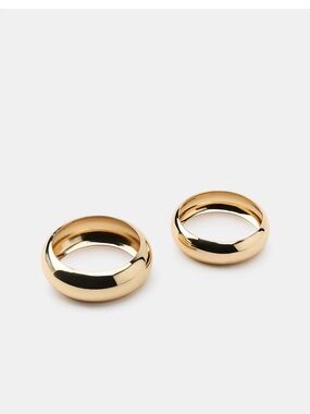 Zara Gold Dome Stackable Rings - Women Jewelry Bracelets